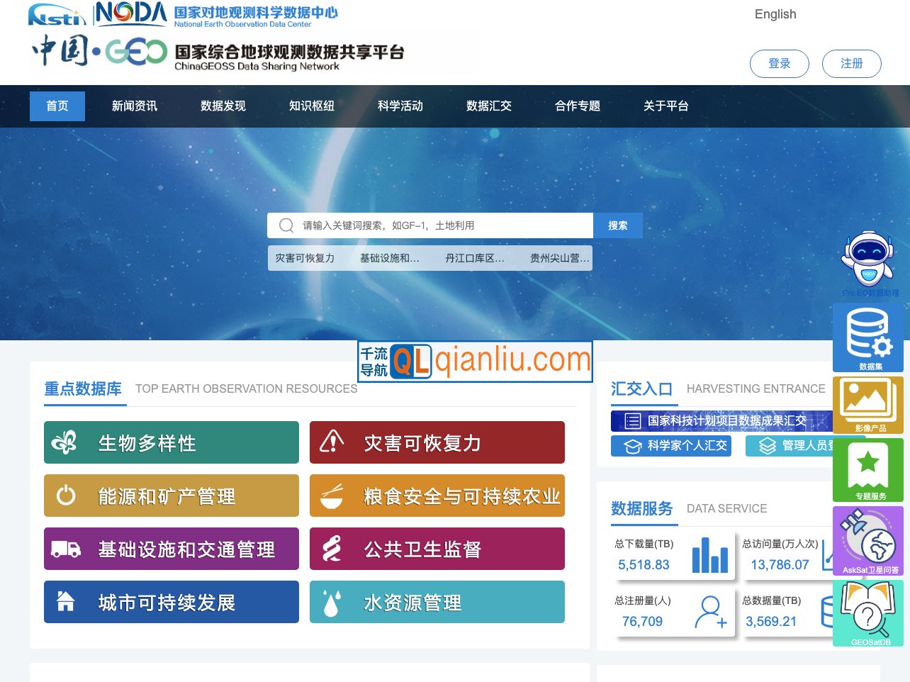国家综合地球观测数据共享平台插图