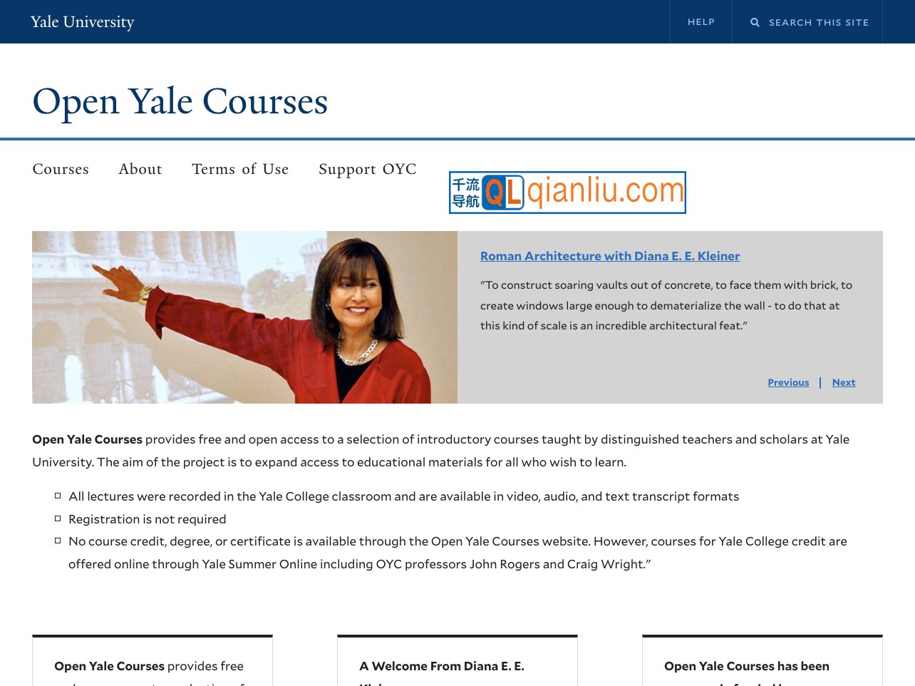 Open Yale Courses插图