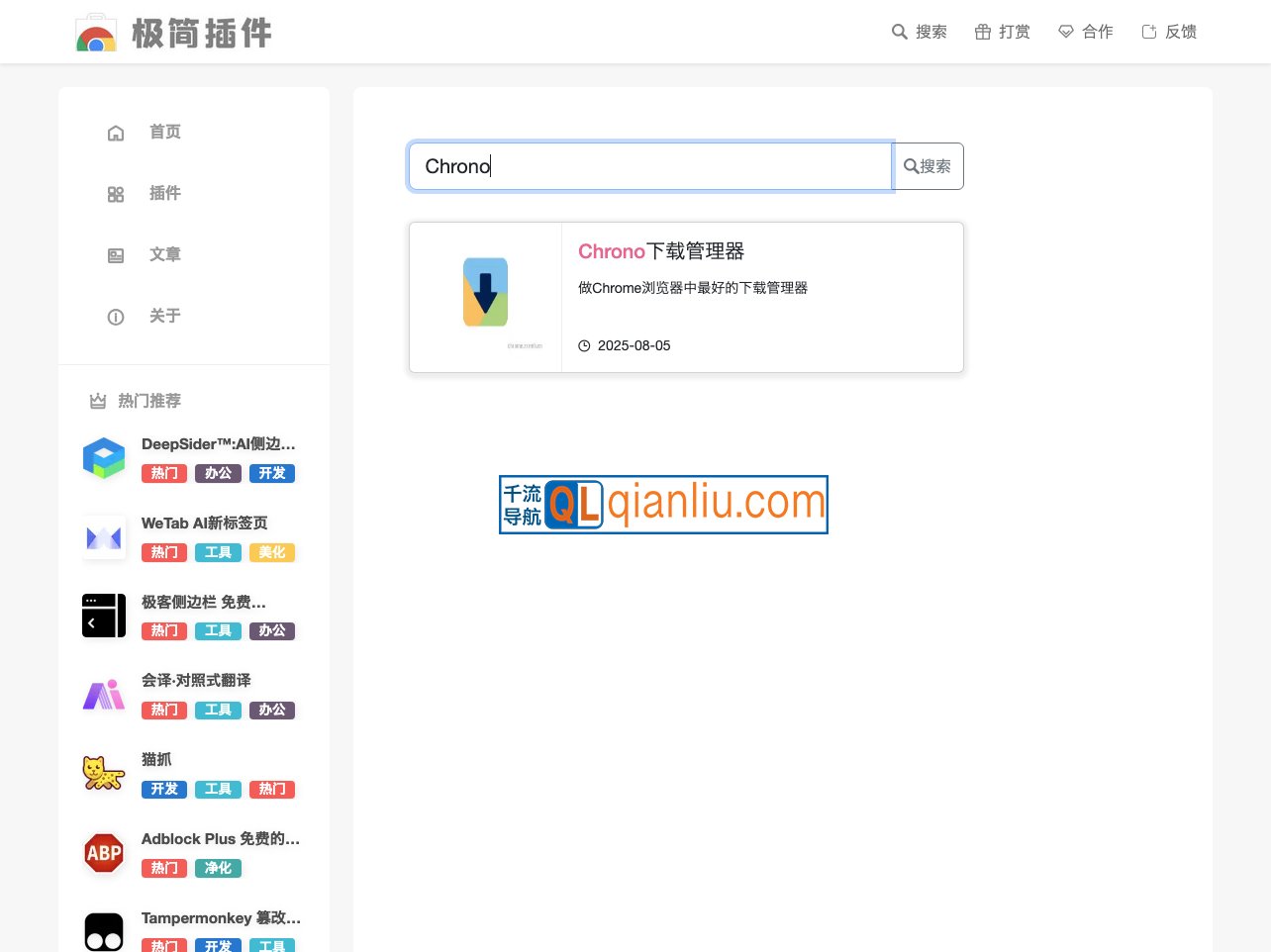 Chrono Chrome下载管理器插图