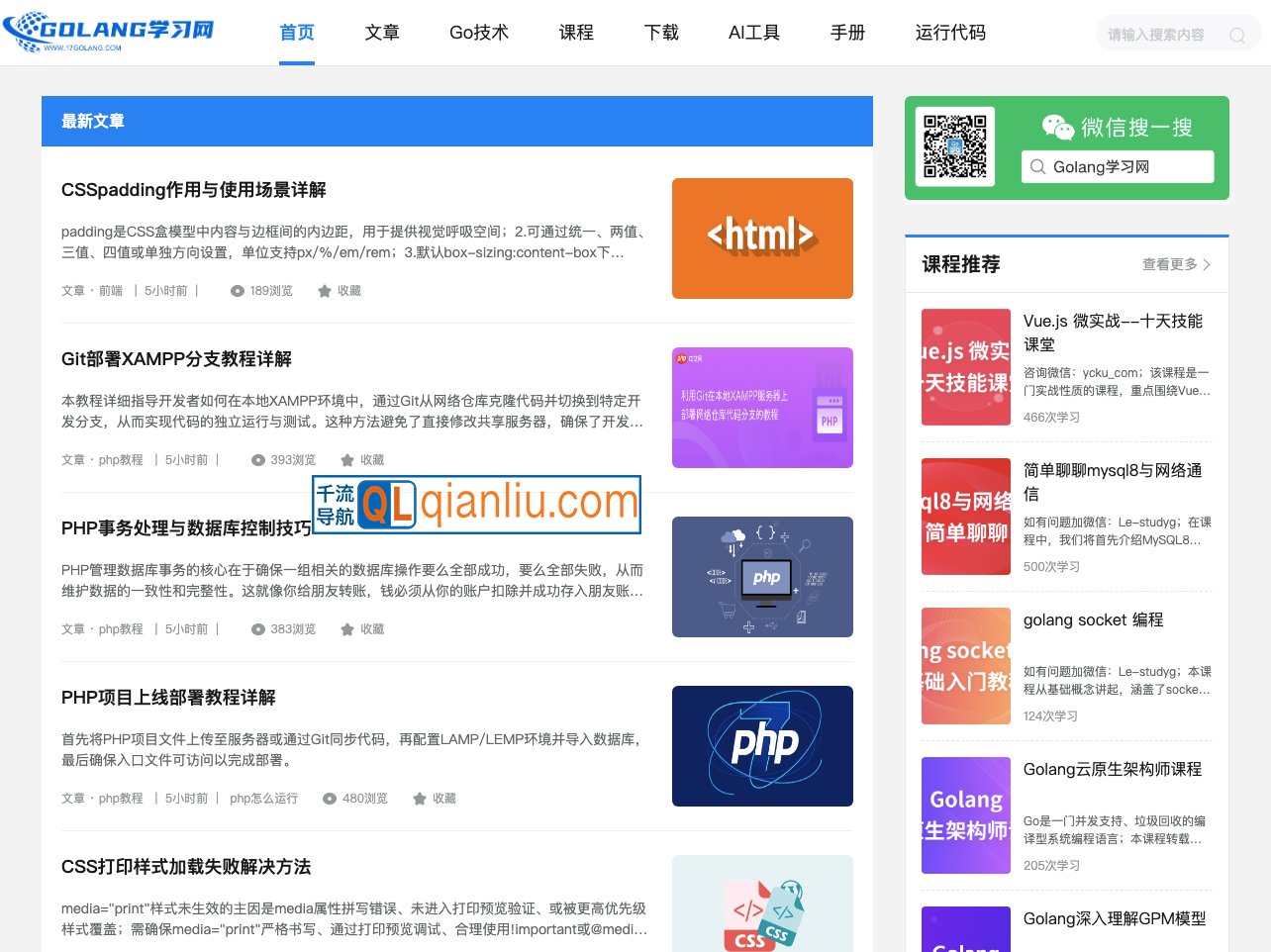 Golang学习网插图