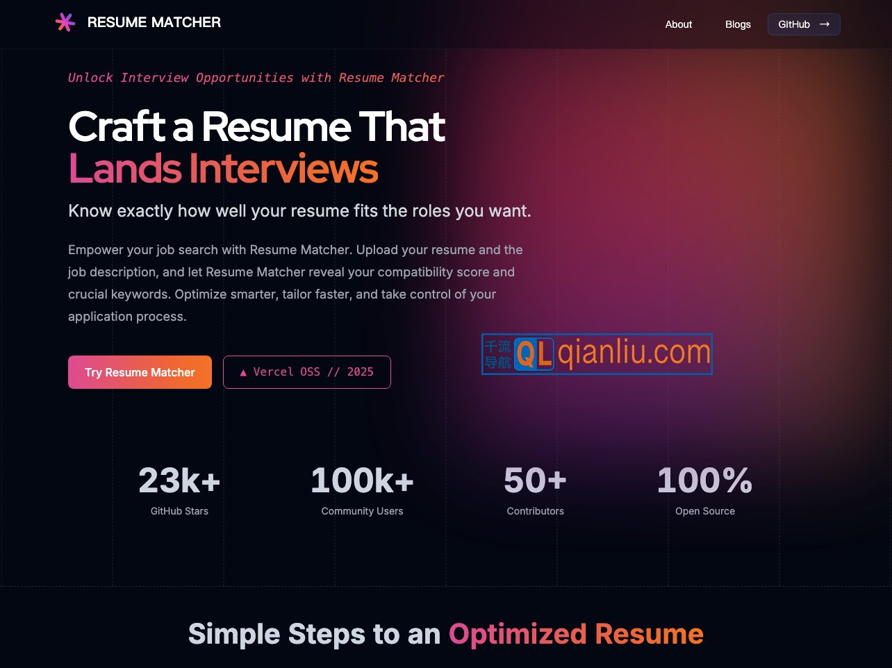 Resume-Matcher插图