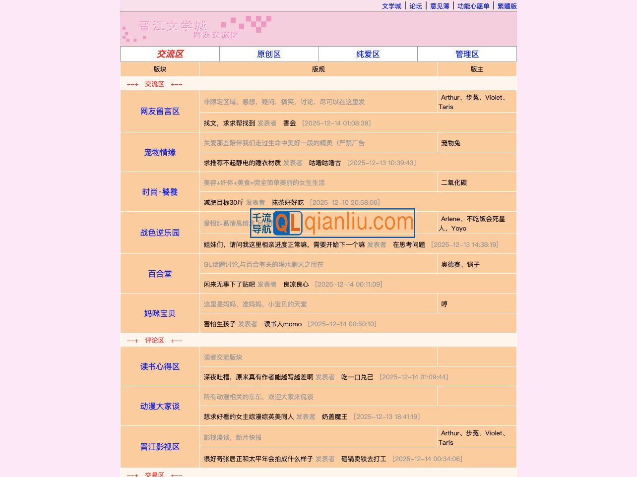 晋江文学城论坛插图
