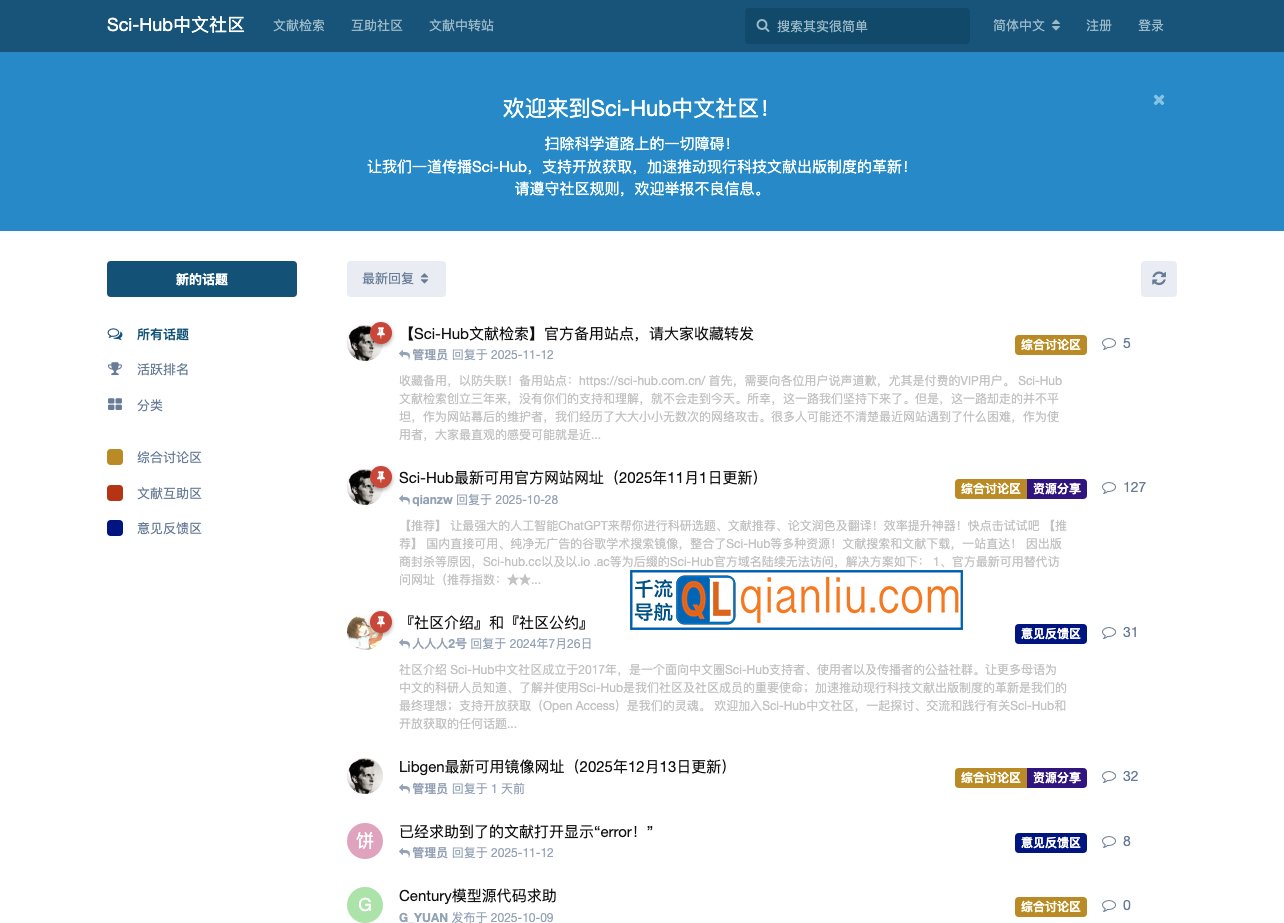 Sci-Hub中文社区插图