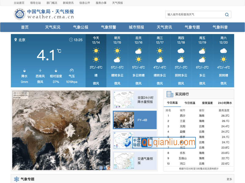中国气象局天气预报插图