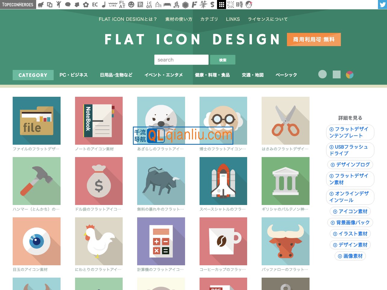 Flat icon design插图