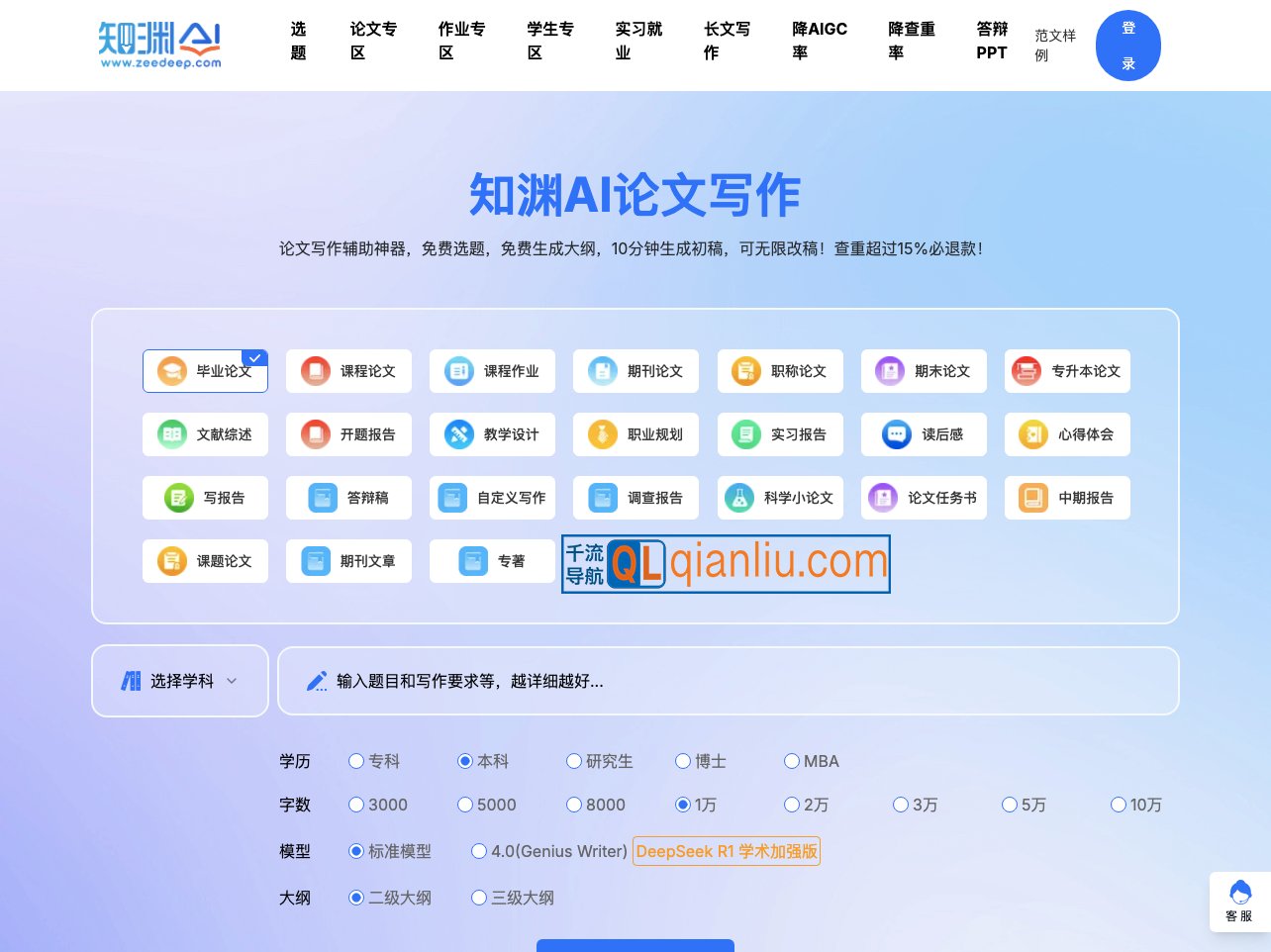 知渊AI论文写作插图