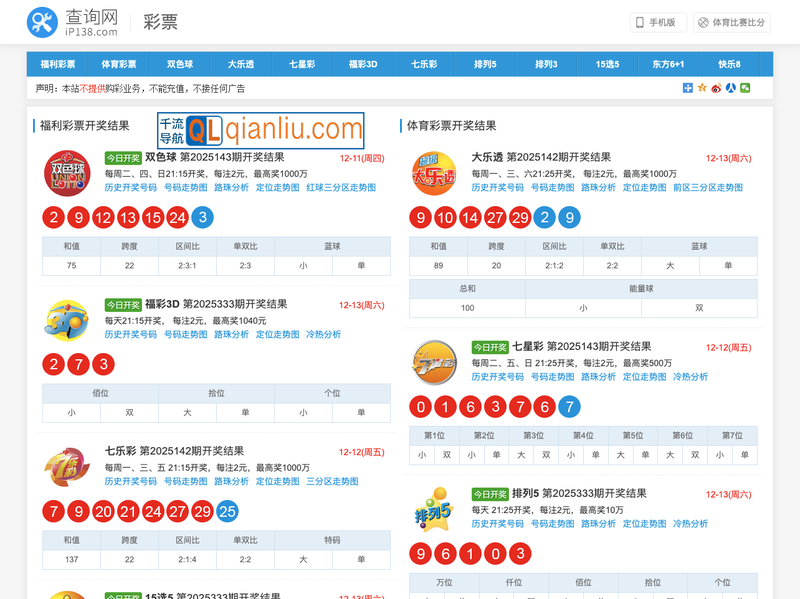 彩票开奖查询插图