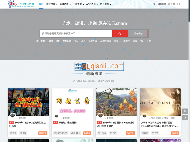 二次元共享站2cyshare插图