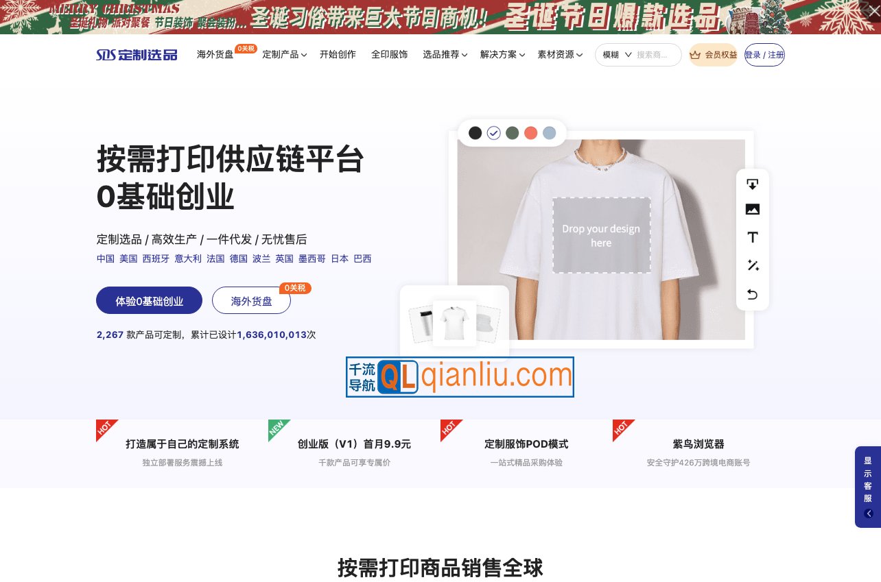 SDS定制选品平台插图