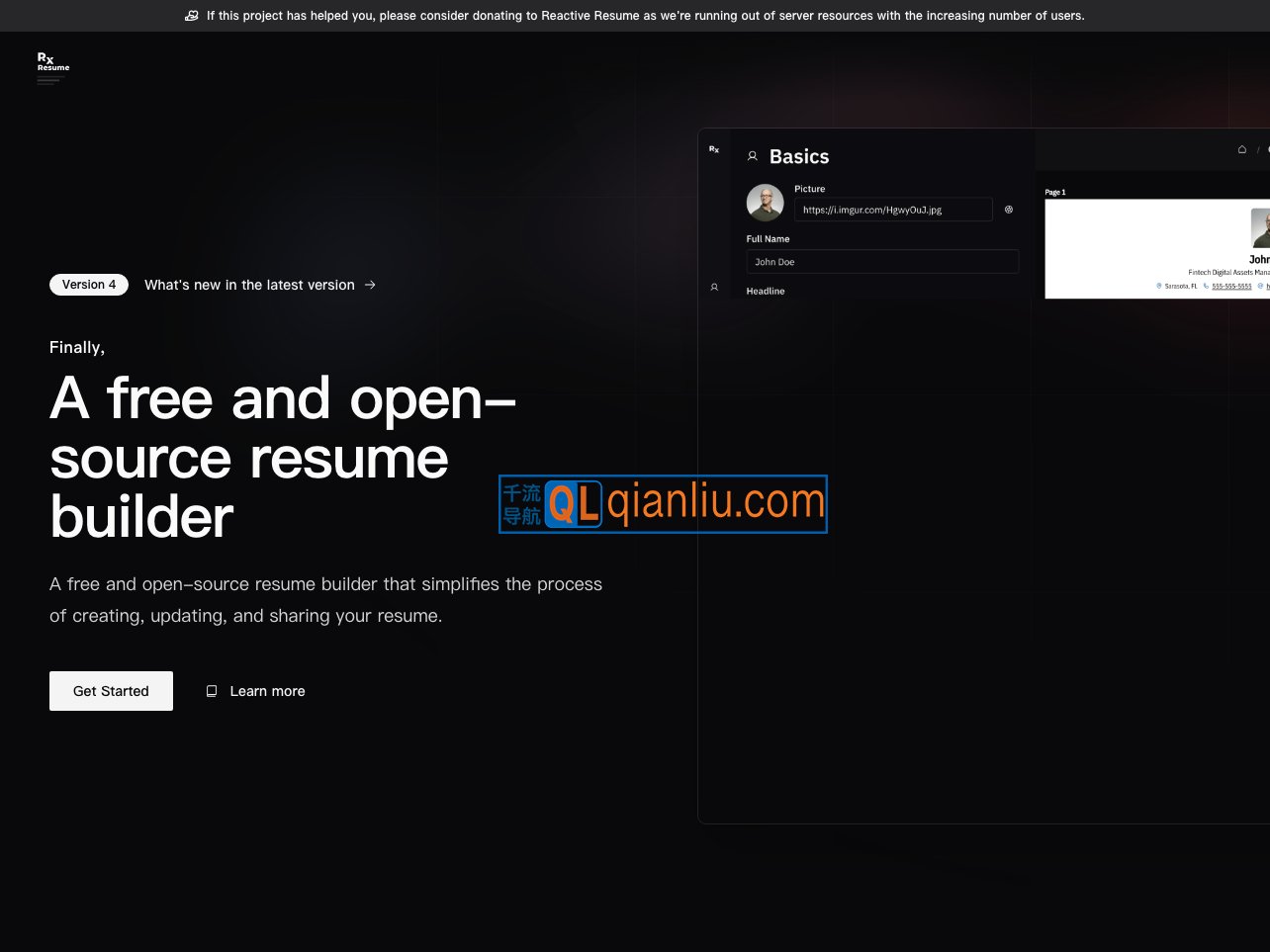 Reactive Resume插图